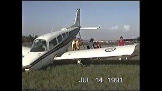 Beechcraft Airplane Crash at Airpark Dallas 1991 Roy Dawson video