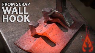 Making a wall hook from scrap metal!