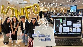 winfo hackathon vlog 🪐// 10 hrs, prototyping in figma, design process, reflections