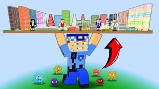 KEREM COMMISSIONER LIFTED THE CITY IN THE AIR TO PROTECT US! - Minecraft