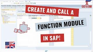 Create and Call a Function Module in SAP [english]