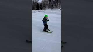 First Time Ski Adventure: From wobbly to WOW #skiing #youtubeshorts #youtube #fyp #viralvideo #snow