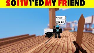 SO I 1V1'D THE MOST UNDERRATED YOUTUBER IN ROBLOX BEDWARS..