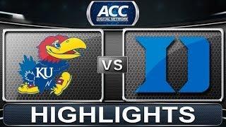 Kansas vs Duke | 2013 ACC Basketball Highlights
