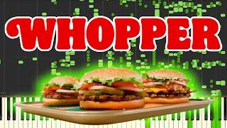 Whopper Whopper but it's MIDI (Auditory Illusion) | The Whopper Song Piano sound