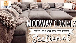 We got a RH Cloud Couch Dupe | Modway Commix Down Sectional Review | The Home Life 