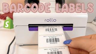 Creating Barcodes | Tutorial with Shopify | Rollo Thermal Printer | Clothing Tags | Boutique Tags