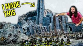 I made a MASSIVE Helms Deep from Lord of the Rings! The BIGGEST wargaming board in YouTube History!