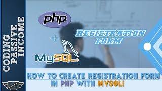 How to Create Registration Form in PHP With MySQLi