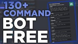 How to Make a 24/7 Discord Bot with No Coding for Free! 130+ Commands 2022!