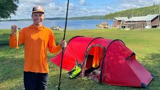 7 Days Camping in the Canadian Wilderness - Eating What I Catch