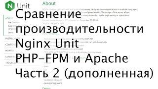 Webserver benchmark: сравнение Nginx Unit, PHP-FPM и Apache - Часть 2 (дополненная)