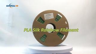 High light glossy silk 3d printer filament pla rainbow filament