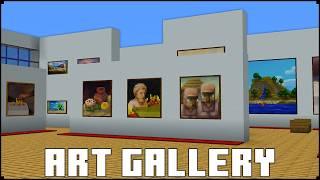 How To Build an Art Gallery In Minecraft | City Tutorial