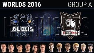 Albus NoX Luna vs ROX Tigers, Highlights, S6 World Championship 2016 Week 2 Group A Day 5, ANX vs RO