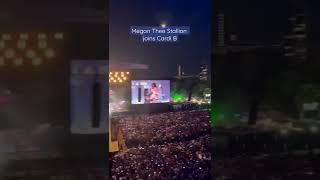 WAP  Megan Thee Stallion joins Cardi B onstage #Wireless #Shorts