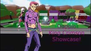 Roblox A Bizarre Day Doppios King Crimson Showcase!