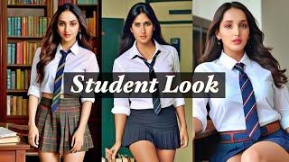 Indian Actress AI Look | Bollywood Actress Student look | 4k AI Art