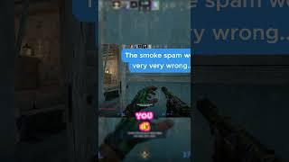 When the smoke spam goes wrong! #cs2 #counterstrike2
