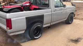 1985 f150 Inline 6 300 CID (4.9 L) single turbo burnout (boosted beaver)