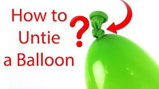 How to Untie a Balloon