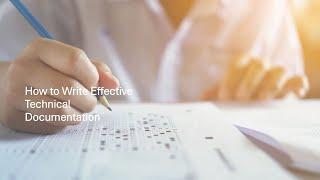 How to Write Effective Technical Documentation