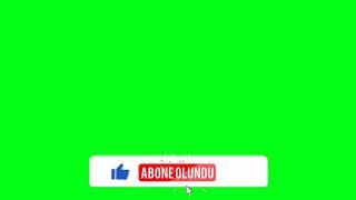 Youtube abone ol butonu green screen