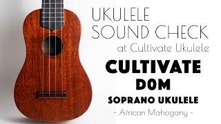 UKULELE SOUND CHECK | CULTIVATE UKULELE D0M 24018 Soprano Ukulele