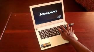 Boot lenovo thinkpad from USB