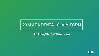 ADA Dental Claim Form