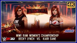 WWE2K20Becky Lynch vs. Kairi SaneMode Legend HDR 4K *Zoey Plays  [PC STEAM]