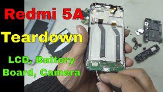 Redmi 5A Teardown: How to replace Battery, Board, Vibrator, RF cable, Camera, LCD etc..