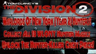 Guide To All 13 Warlords Of New York (Year 2) Secret Hunter Masks! Unlock Hunter Killer Chest Piece!