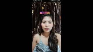 BIGO LIVE maya suka plintir uting nyeplak di dalam lingerie abu-abu