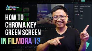 Filmora 13 Chroma Key Green Screen Tutorial in Less than 3 Minutes