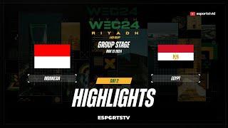 Indonesia vs Egypt HIGHLIGHTS IESF World Esports Championship 2024 | IDN VS EGY ESPORTSTV