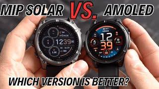 Garmin Fenix 8 - MIP Solar vs. AMOLED: All Differences + Battery Life Comparison!