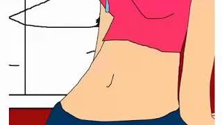 (Reuploaded) Belly button/Navel animation: Nikki's Christmas Belly Peril Created by GusMee