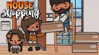 HOUSE SHOPPING   || Toca boca life world || family roleplay  *with voice*