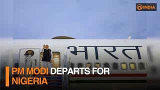 PM Modi departs for Nigeria | DD India