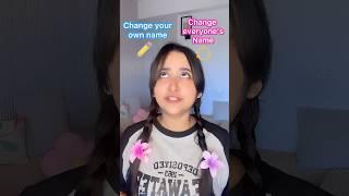 You can change everyone’s name  ￼#funnyshorts #ytshorts #shorts