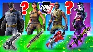 The *RANDOM* SKIN CHALLENGE In Fortnite Zone Wars!