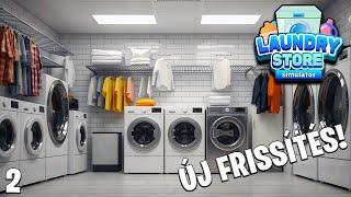 Laundry Store Simulator LIVE #2 - ÚJ FRISSÍTÉS! Házhozszállítás!