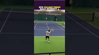 EPIC COLLEGE TENNIS RALLY INTENSITY #tennis #shorts