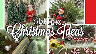 CHRISTMAS DIY OLD BOX IDEAS | VINTAGE CHRISTMAS