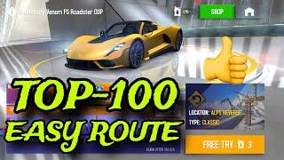 Asphalt 8, Hennessey Venom F5 Roadster Cup Alps Reverse 00:44:*** Top-100