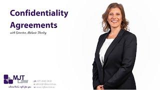 Confidentiality Agreements