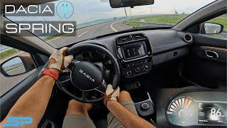 2023 DACIA SPRING - AUTOBAHN POV Test Drive I 4K