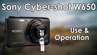 Sony Cyber-shot W650 Video Manual | Use, Menu, Take a Photo, Memory Card, Battery, Modes, Operation