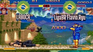 FT5 @ssf2xjr1: LABOCA (BR) vs LigaBR Flavio.Ryu (BR) [Super SF II X ssf2x ssf2 Fightcade] May 25